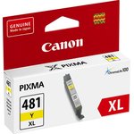 Картридж струйный Canon CLI-481XLY 2046C001 желтый (8.3мл) для Canon Pixma TS6140/TS8140TS/ TS9140/TR7540/TR8540
