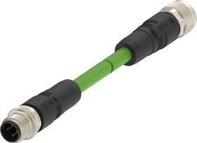 TAD14541111-020, Ethernet Cables / Networking Cables M12D4-MS-FS-PVC-22SH-TYPE B GREEN-2.0M