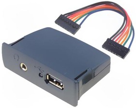 Фото 1/2 VMUSIC3, Модуль: USB, SPI, UART, Vinculum II, 5ВDC, 67x42x21мм