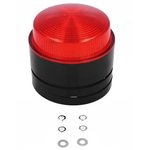 X80-01-02, X 80 Series Red Flashing Beacon, 24 V, Surface Mount, Xenon Bulb, IP67