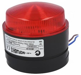 Фото 1/7 X80-04-02, X80 Series Red Flashing Beacon, 115 → 230 V, Surface Mount, Xenon Bulb, IP67