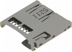 Фото 1/3 112A-TAAR-R03, (Держатель карты), MicroSD, с выталкивателем, (взамен 112A-TAAR-R02)