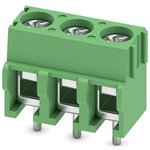 PCB terminal, 3 pole, pitch 5 mm, AWG 26-14, 17.5 A, screw connection, green, 1935174