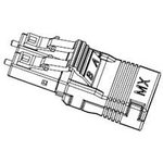 106052-0040, Fiber Optic Connectors LC LOOPBACK MM 62.5/ OPBACK MM 62.5/125um