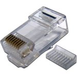 Коннектор RJ-45 8P8C UTP Кат. 5e TWT, универсальный, со вставкой, 100 шт ...