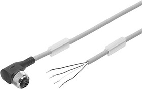 Фото 1/2 NEBU-M12W5-K-5-LE4, Connecting Cable Pneumatic Sensor, IP65, IP68, IP69K, 0 to 60V ac/dc, NEBU-M12, 541329