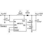 MP3217DJ-LF-P, Switching Voltage Regulators 36V, 670kHz, 0.5A Boost Converter