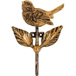 Настенный крючок Птичка Терра, бронзового цвета 22664Б