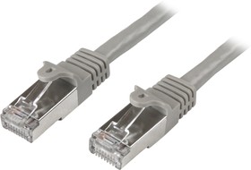 Фото 1/3 N6SPAT1MGR, Startech Cat6 Male RJ45 to Male RJ45 Ethernet Cable, S/FTP, Grey PVC Sheath, 1m, CMG Rated