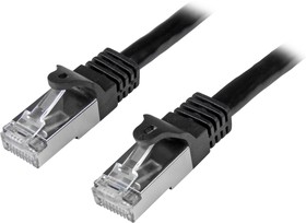 Фото 1/3 N6SPAT2MBK, Cat6 Male RJ45 to Male RJ45 Ethernet Cable, S/FTP, Black PVC Sheath, 2m, CMG Rated