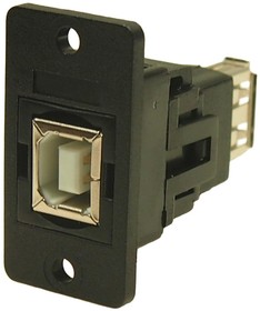 Фото 1/2 CP30607NX1, USB ADAPTER, 2.0 TYPE B RCPT-TYPE A RCPT