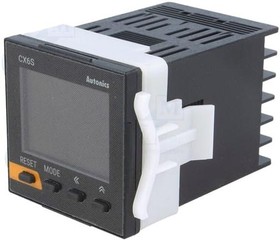 Фото 1/2 CX6S-1P2F, Счетчик: электронный, LCD x2, импульсы/время, SPDT, Отв: 45x45мм