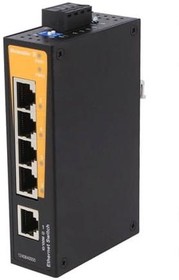 Фото 1/2 IE-SW-BL05-5TX, Switch Ethernet; unmanaged; Number of ports: 5; 9.6?60VDC; RJ45