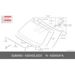 65045SJ020, Уплотнитель нижний / dam rubber lw Корея