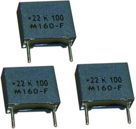 160104K100C-F, Film Capacitors 100V .1uF 10%