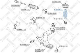 11-51018-SX, 11-51018-SX_пыльник амортизатора переднего!\ Hyundai Elantra 00