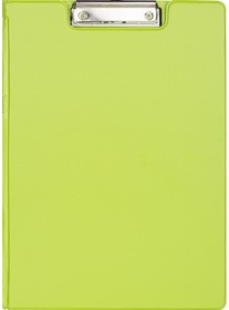 Фото 1/8 Папка-планшет с зажимом и крышкой Attache Bright colours A4 лайм