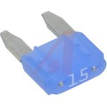 0MIN015.V, Automotive Fuses 15A Blue