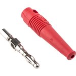 64.9199-22, In-Line Test Plug ø4mm Red 32A 30V Nickel-Plated