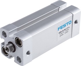Фото 1/2 ADN-16-40-I-P-A, Pneumatic Cylinder - 536232, 16mm Bore, 40mm Stroke, ADN Series, Double Acting