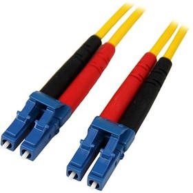 Фото 1/3 SMFIBLCLC4, LC to LC Duplex Single Mode OS1 Fibre Optic Cable, 9/125μm, Yellow, 4m