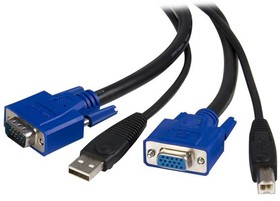 Фото 1/6 SVUSB2N1_6, Male USB A; VGA to Female; Male USB B; VGA KVM Cable