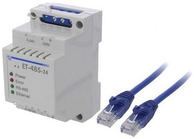 ET-485 24/230V, Конвертер, RS485/ETHERNET, 24ВDC, 10/100 Base-T,RS485, 100Мбит/с