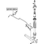 QF00U00016, Втулка заднего стабилизатора