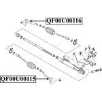 QF00U00115, НАКОНЕЧНИК РУЛЕВОЙ L