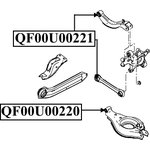 QF00U00221, Сайленблок задней тяги