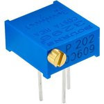 3296P-1-500LF, Trimmer Resistors - Through Hole 3/8IN 50 OHMS Sealed Horizontal ...
