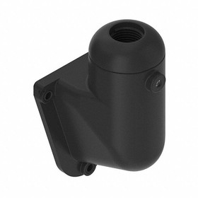 LMBE12RA, LED Mounting Hardware Bracket: Indicator Light Mounting; Right-Angle; Fits 1/2 in NPSM Pipe; Color: Black