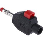 4 mm plug, clamp connection, 2.5 mm², black, 22.3006-21