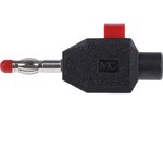 4 mm plug, clamp connection, 2.5 mm², black, 22.3006-21