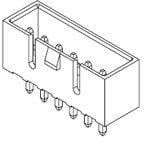 35313-0660, Conn Shrouded Header (4 Sides) HDR 6 POS 3.96mm Solder ST Thru-Hole Bag