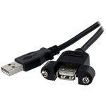USBPNLAFAM3, USB 2.0 Cable, Male USB A to Female USB A Cable, 0.9m