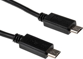 Фото 1/7 UUUSBOTG8IN, USB 2.0 Cable, Male Micro USB B to Male Micro USB B Cable, 200mm