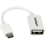 UUSBOTGW, USB 2.0 Cable, Male Micro USB B to Female USB A Cable, 130mm