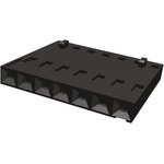 104503-6, AMPMODU MTE Male Connector Housing, 2.54mm Pitch, 7 Way, 1 Row