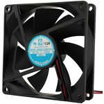 OD9225-24HBIP69K, DC AXIAL FAN, BALL, 50CFM, 0.18A, 24V