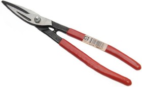 Ножницы для прямой и фигурной резки металла серии "Кобра" 250 мм, с пластизолевыми ручками, лак С242