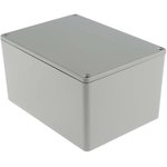 Grey Die Cast Aluminium Enclosure, Grey Lid, 139.1 x 101.5 x 76.7mm