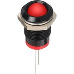Q14P6BXXR02, Светодиодный индикатор в панель, Красный, 2 В DC, 14 мм, 20 мА, 80 мкд