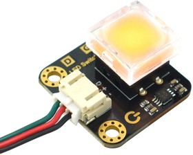 Фото 1/5 DFR0789-Y, LED Switch, Gravity, Yellow, Arduino Board