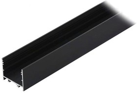 V3050021, Профиль для LED модулей, накладной, черный, L 1м, алюминий