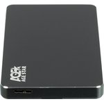 Внешний корпус для HDD/SSD AgeStar 3UB2AX2 SATA I/II/III USB3.0 алюминий черный 2.5"