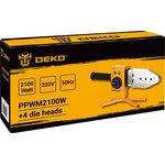 Сварочный аппарат для пластиковых труб Deko PPWM2100W раструбная 2.1кВт