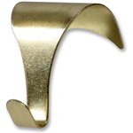 D01230, Brass Plated Picture Rail Hooks, 10 Pack