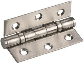 D02059, Ball Bearing Hinges Satin Stainless Steel 76 x 25mm 2 Pack