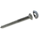 MS112CP, No.8 x 1 1/2" (38mm) Countersunk Slotted Mirror Screws with Chrome Cap ...